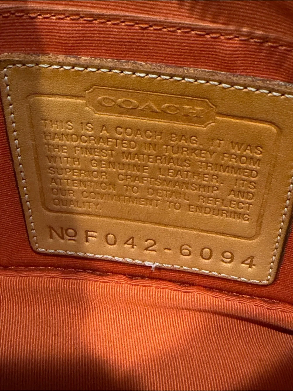 Coach Y2K Hampton Mini Signature Wristlet Brown Canvas Leather Pochette Bag 2004 - Picture 13 of 16